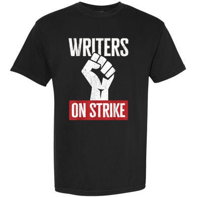 WGA Writers Guild Of America On Strike Garment-Dyed Heavyweight T-Shirt