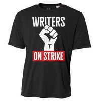 WGA Writers Guild Of America On Strike Cooling Performance Crew T-Shirt