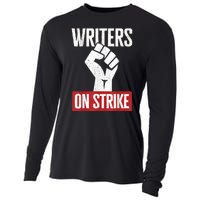 WGA Writers Guild Of America On Strike Cooling Performance Long Sleeve Crew