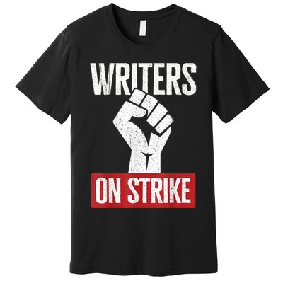 WGA Writers Guild Of America On Strike Premium T-Shirt