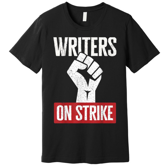 WGA Writers Guild Of America On Strike Premium T-Shirt