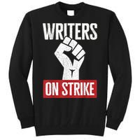 WGA Writers Guild Of America On Strike Tall Sweatshirt