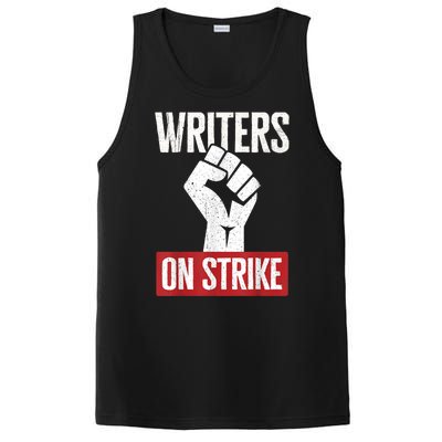 WGA Writers Guild Of America On Strike PosiCharge Competitor Tank