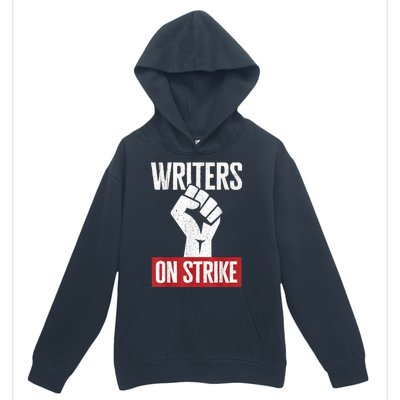 WGA Writers Guild Of America On Strike Urban Pullover Hoodie