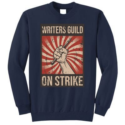 Writers Guild Of America On Strike Anti Ai Chatbots WGA Tall Sweatshirt