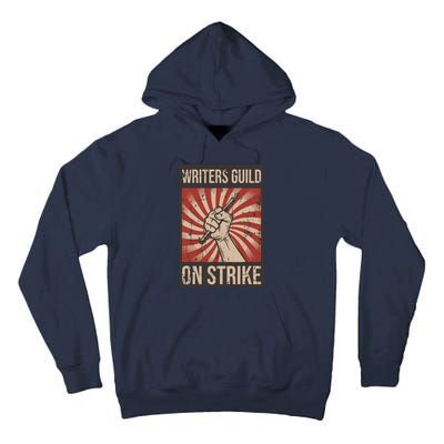 Writers Guild Of America On Strike Anti Ai Chatbots WGA Tall Hoodie