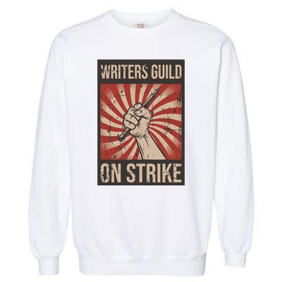 Writers Guild Of America On Strike Anti Ai Chatbots WGA Garment-Dyed Sweatshirt