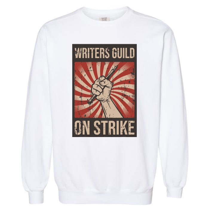 Writers Guild Of America On Strike Anti Ai Chatbots WGA Garment-Dyed Sweatshirt