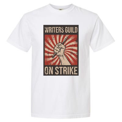 Writers Guild Of America On Strike Anti Ai Chatbots WGA Garment-Dyed Heavyweight T-Shirt