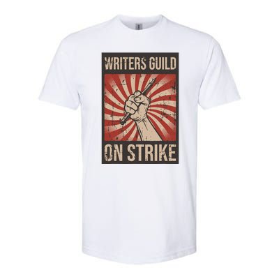 Writers Guild Of America On Strike Anti Ai Chatbots WGA Softstyle CVC T-Shirt