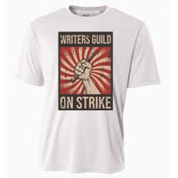 Writers Guild Of America On Strike Anti Ai Chatbots WGA Cooling Performance Crew T-Shirt