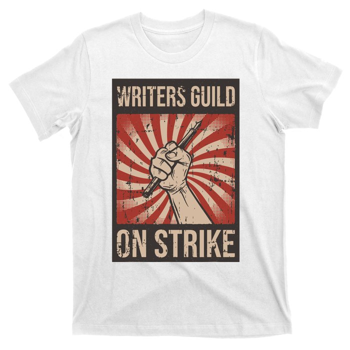 Writers Guild Of America On Strike Anti Ai Chatbots WGA T-Shirt