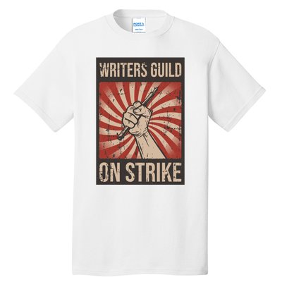 Writers Guild Of America On Strike Anti Ai Chatbots WGA Tall T-Shirt