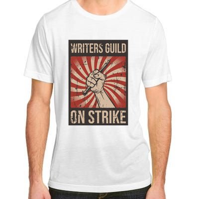 Writers Guild Of America On Strike Anti Ai Chatbots WGA Adult ChromaSoft Performance T-Shirt