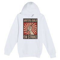 Writers Guild Of America On Strike Anti Ai Chatbots WGA Premium Pullover Hoodie