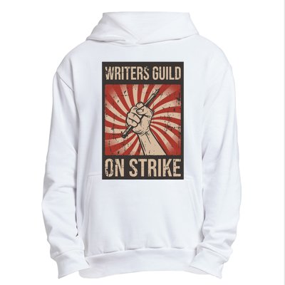 Writers Guild Of America On Strike Anti Ai Chatbots WGA Urban Pullover Hoodie