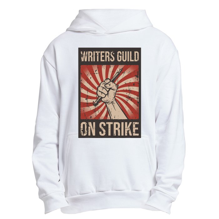 Writers Guild Of America On Strike Anti Ai Chatbots WGA Urban Pullover Hoodie