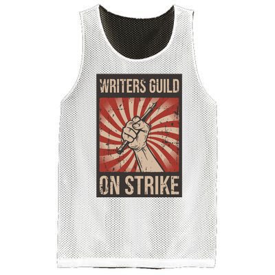 Writers Guild Of America On Strike Anti Ai Chatbots WGA Mesh Reversible Basketball Jersey Tank