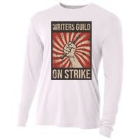 Writers Guild Of America On Strike Anti Ai Chatbots WGA Cooling Performance Long Sleeve Crew