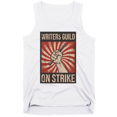 Writers Guild Of America On Strike Anti Ai Chatbots WGA Tank Top