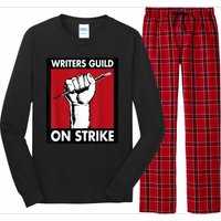 WGA Writers Guild Of America On Strike Long Sleeve Pajama Set