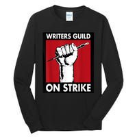 WGA Writers Guild Of America On Strike Tall Long Sleeve T-Shirt