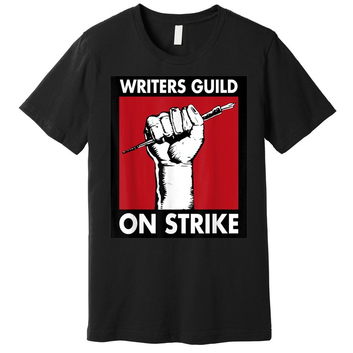 WGA Writers Guild Of America On Strike Premium T-Shirt