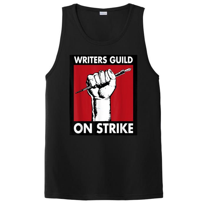 WGA Writers Guild Of America On Strike PosiCharge Competitor Tank