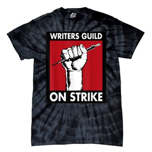 WGA Writers Guild Of America On Strike Tie-Dye T-Shirt