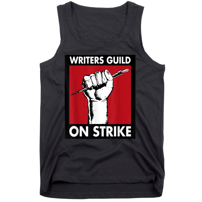 WGA Writers Guild Of America On Strike Tank Top