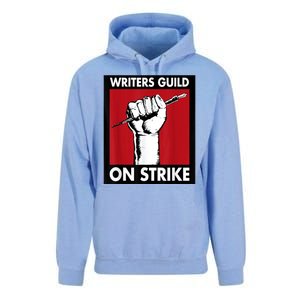 WGA Writers Guild Of America On Strike Unisex Surf Hoodie