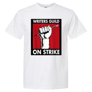 WGA Writers Guild Of America On Strike Garment-Dyed Heavyweight T-Shirt