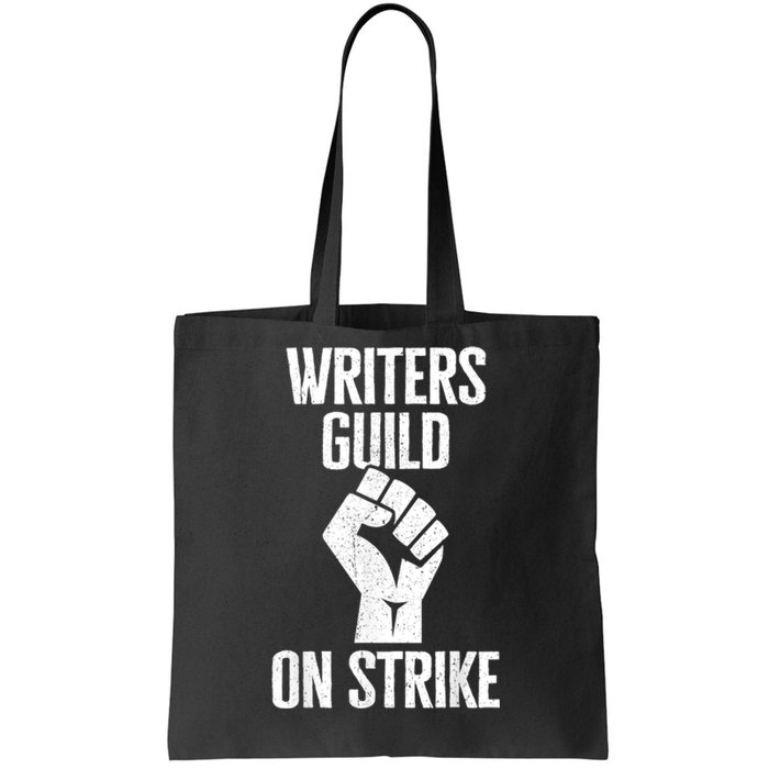 WGA Writers Guild Of America On Strike Tote Bag