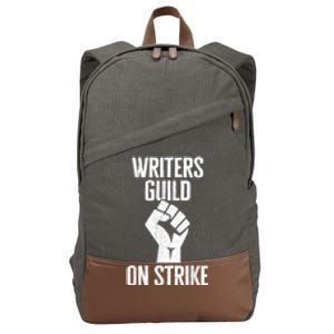 WGA Writers Guild Of America On Strike Cotton Canvas Backpack