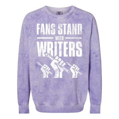 WGA Writers Guild Of America On Strike Premium Colorblast Crewneck Sweatshirt