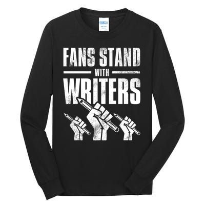 WGA Writers Guild Of America On Strike Premium Tall Long Sleeve T-Shirt