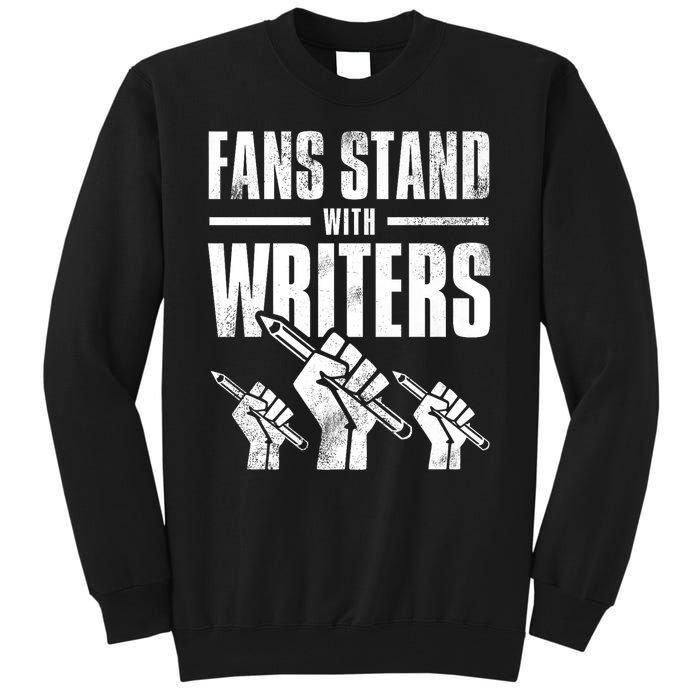 WGA Writers Guild Of America On Strike Premium Tall Sweatshirt