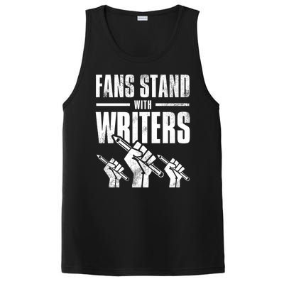 WGA Writers Guild Of America On Strike Premium PosiCharge Competitor Tank