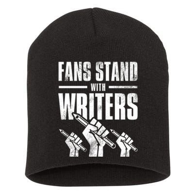 WGA Writers Guild Of America On Strike Premium Short Acrylic Beanie