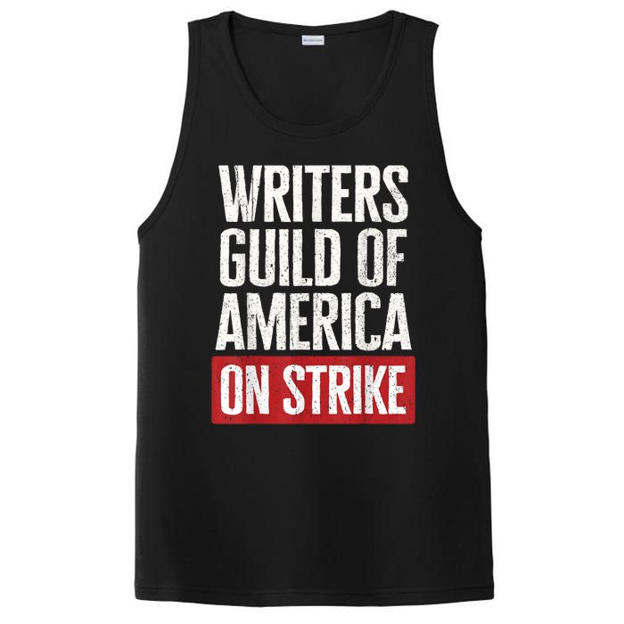 WGA Writers Guild Of America On Strike PosiCharge Competitor Tank