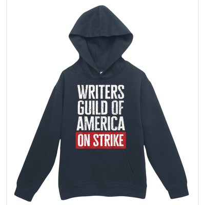 WGA Writers Guild Of America On Strike Urban Pullover Hoodie