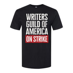 WGA Writers Guild Of America On Strike Softstyle CVC T-Shirt