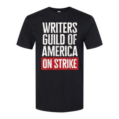 WGA Writers Guild Of America On Strike Softstyle CVC T-Shirt