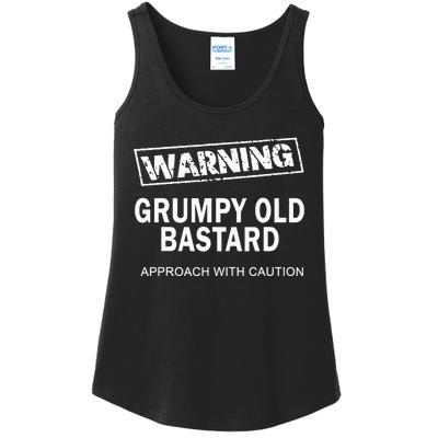 Warning Grumpy Old Bastard Ladies Essential Tank