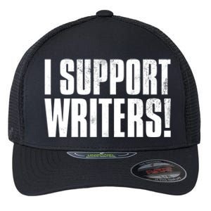 WGA Writers Guild Of America On Strike Flexfit Unipanel Trucker Cap