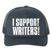 WGA Writers Guild Of America On Strike Yupoong Adult 5-Panel Trucker Hat