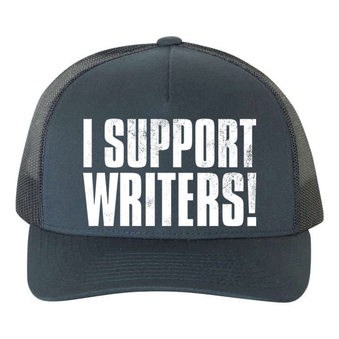 WGA Writers Guild Of America On Strike Yupoong Adult 5-Panel Trucker Hat