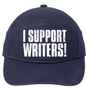 WGA Writers Guild Of America On Strike 7-Panel Snapback Hat