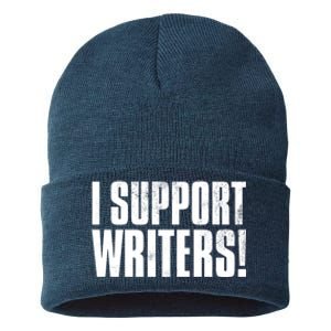 WGA Writers Guild Of America On Strike Sustainable Knit Beanie