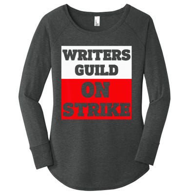 Writers Guild ON STRIKE Women's Perfect Tri Tunic Long Sleeve Shirt